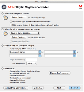 Adobe DNG Converter