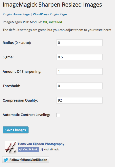 Imagick Sharpen Resized Images Settings